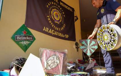 Guarda Municipal apreende 385 pipas com cerol em Araçatuba