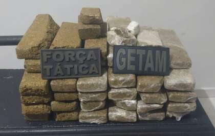 PM apreende 27 kg de maconha e prende suspeito de tráfico no Real Park
