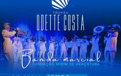 Banda Marcial da Fundação Mirim se apresenta no Troféu Odette Costa