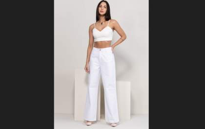 Calça branca Wide - Leg: O básico nada básico