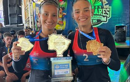 Dupla de Três Lagoas conquista título estadual de vôlei de praia