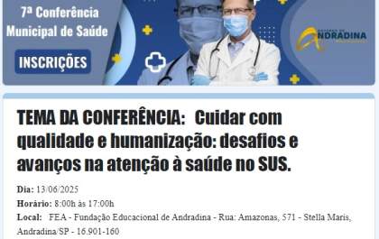 Andradina realiza 7ª Conferência Municipal de Saúde do dia 13
