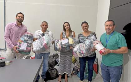 Escolas de Três Lagoas arrecadam cerca de 400 kg de doações para a campanha de inverno