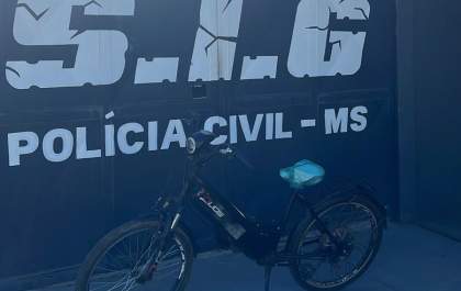 Polícia Civil recupera bicicleta elétrica roubada e identifica novo envolvido