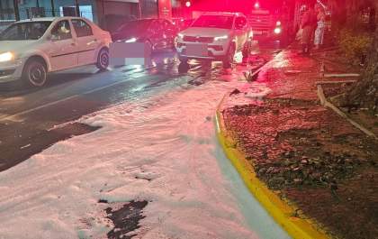 Vazamento de combustível trava veículo em Três Lagoas