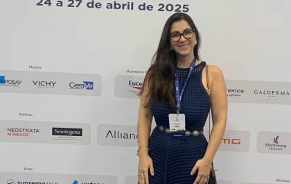 Dra Flaviana Bialon representa Andradina no maior congresso de dermatologia da América Latina