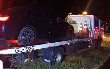 Motorista é preso por embriaguez após ser flagrado na contramão com BMW pela Rondon