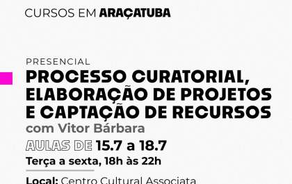 Araçatuba recebe oficina de capactação cultural&nbsp;