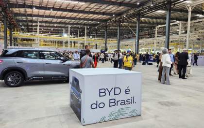 BYD apresenta primeiro veículo experimental da fábrica de Camaçari