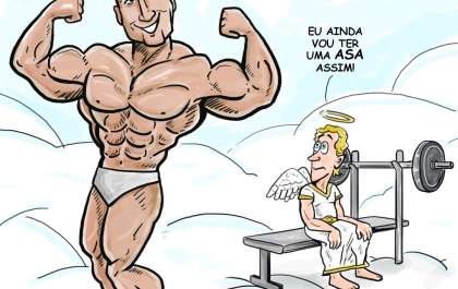 Charge: Adeus ao Fisiculturista, Amado Moura