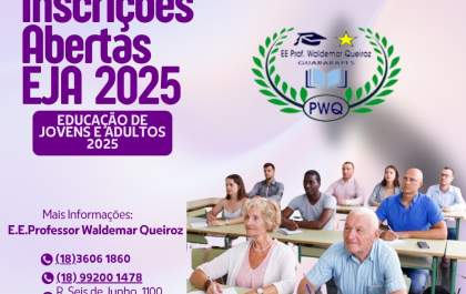 Escola de Guararapes está com inscrições abertas para a EJA