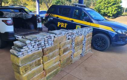 PRF apreende mais de 700 quilos de maconha em operação na BR-158 em Três Lagoas