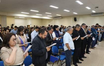 Unisalesiano inicia 2º semestre com reunião marcada por reflexão sobre educação e tecnologia