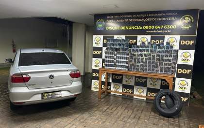 DOF apreende veículo com mais de R$ 100 mil em cigarros eletrônicos