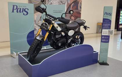 Shopping de Araçatuba sorteia moto Triumph 0Km em promoção do Dia dos Pais