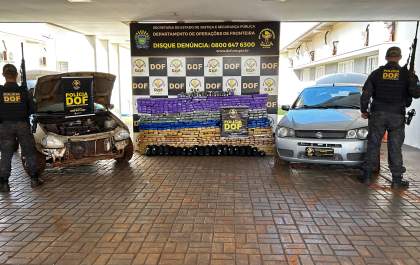 DOF prende dois homens com mais de 730 quilos de drogas em Maracaju