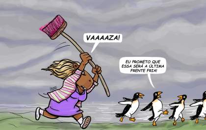Em guerra com o frio!
