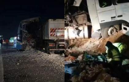 Batida entre ônibus e carreta deixa 11 mortos e 46 feridos na BR-163 em Lucas do Rio Verde (MT)