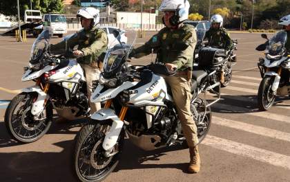Detran cria equipe de patrulheiros motociclistas em MS