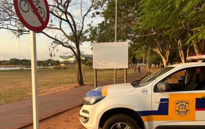 Trânsito intensifica fiscalização de bicicletas na pista de caminhada da Lagoa Maior