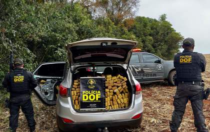 DOF persegue jovem infrator e apreende 900kg de drogas