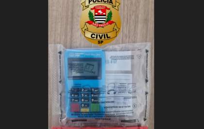 Polícia Civil de Birigui apreende máquina de cartão com investigado por furto mediante fraude