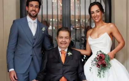 Fausto Silva participa do casamento da filha em aparição emocionante
