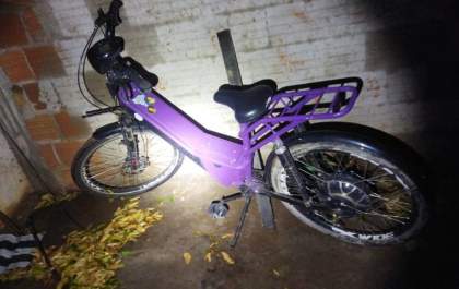 Polícia Militar recupera bicicleta elétrica roubada no bairro Santa Rita