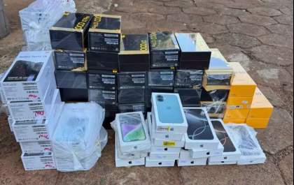 PF apreende 100 celulares ilegais escondidos em carro na BR-163