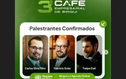 Divulgada programação do 3º Café Empresarial de Birigui