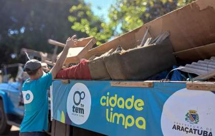 Cidade Limpa recolhe 3.520 metros cúbicos de material