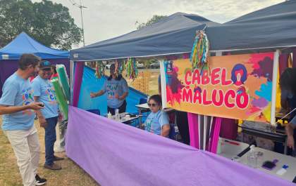 Três Lagoas vive manhã de lazer com o Eu Acredito no Brincar na Lagoa Maior