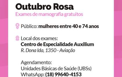 UBSs de Araçatuba abrem neste sábado para coleta de exames preventivos&nbsp;