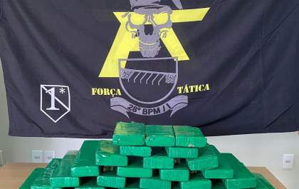Força Tática apreende mais de 22 quilos de maconha e prende dois homens em Andradina