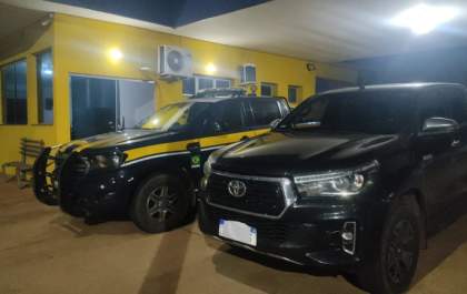 PRF recupera caminhonete na BR-158 em Três Lagoas