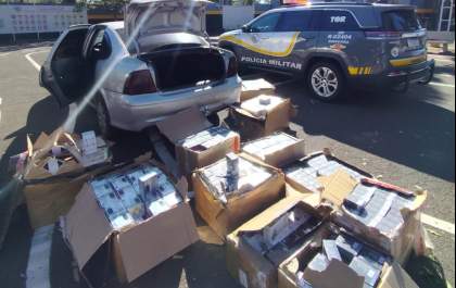 Homem é preso com mais de R$ 2 milhões em mercadorias contrabandeadas