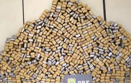 Polícia Rodoviária Federal apreende 842 kg de droga que saíram de Andradina com destino a Belo Horizonte
