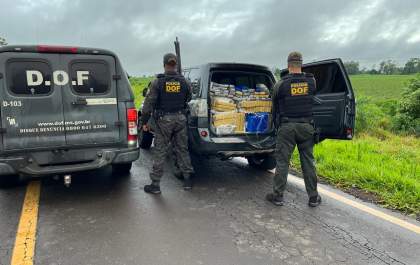 DOF Intercepta 354 kg de Drogas Destinadas ao RS em Operação na MS-295