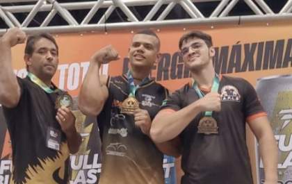 Atletas de Três Lagoas conquistam 19 medalhas em campeonatos de luta de braço em São Paulo