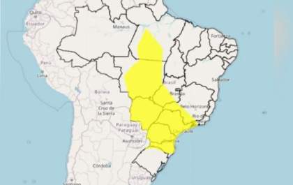 INMET emite alerta de chuvas intensas e tempestade para a região