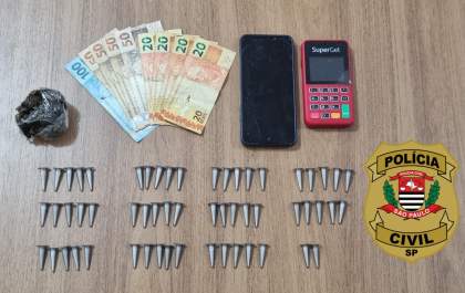Jovem é preso com cocaína pela Polícia Civil em Birigui