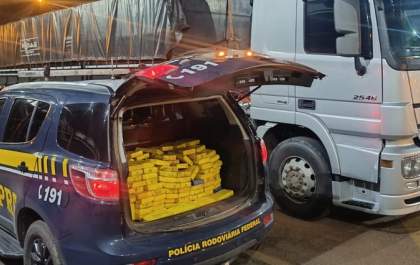 PRF apreende 153 Kg de cocaína durante fiscalização MS