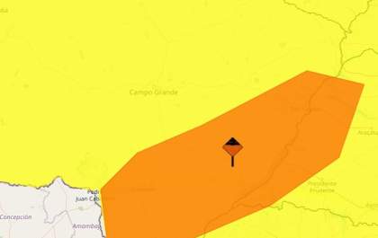 Três Lagoas tem alerta de tempestade e chuva intensa emitido pelo Inmet nesta quarta (5)