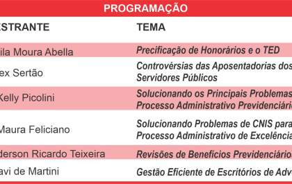Araçatuba sedia 1º Congresso de Direito Previdenciário