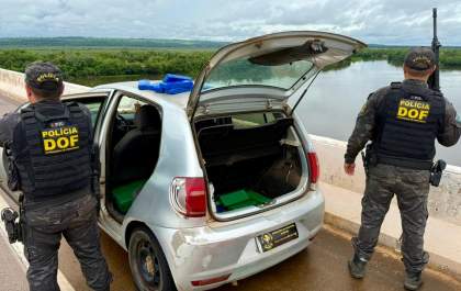Casal é preso pelo DOF ao transportar droga avaliada em R$ 320 mil&nbsp;