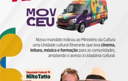 Mais cultura em movimento chega a Andradina por meio do MOV CEU