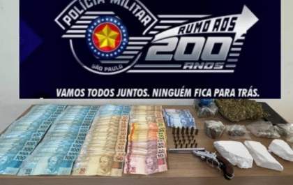 Homem é preso pela PM com maconha e cocaína em rancho em Buritama