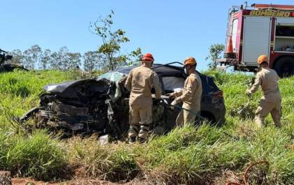 Acidente no km 62 da BR-267 em Bataguassu deixa uma vítima fatal
