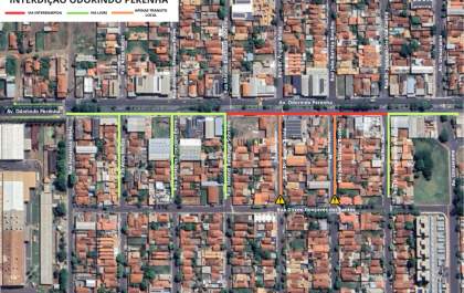 Odorindo Perenha terá 3 quadras interditadas para obras de esgoto