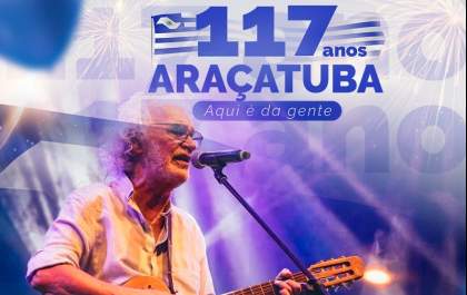 Cantor Renato Teixeira se apresenta em Araçatuba neste sábado